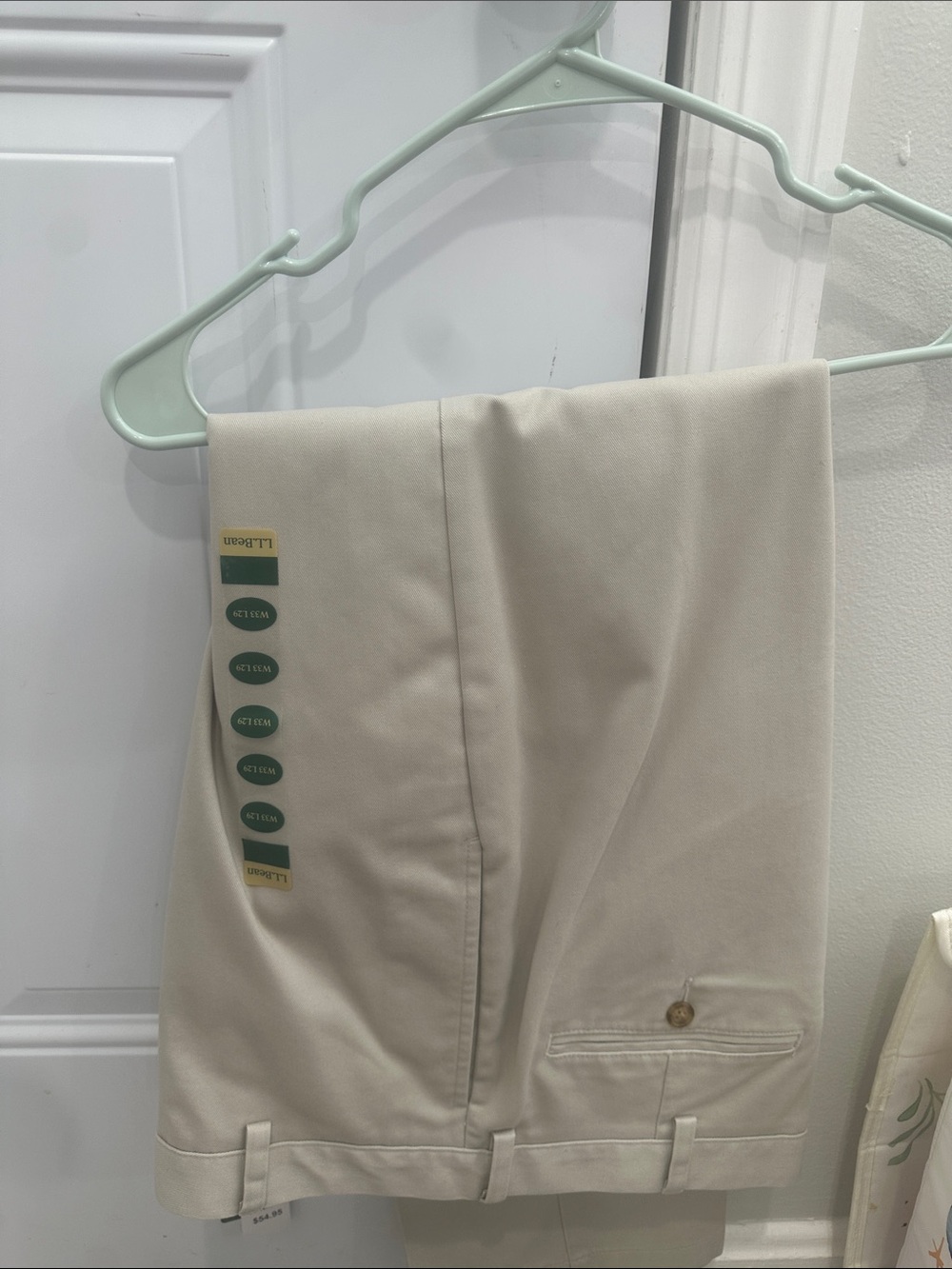 L.L. Bean Men's Cream/Tan Chino Pants